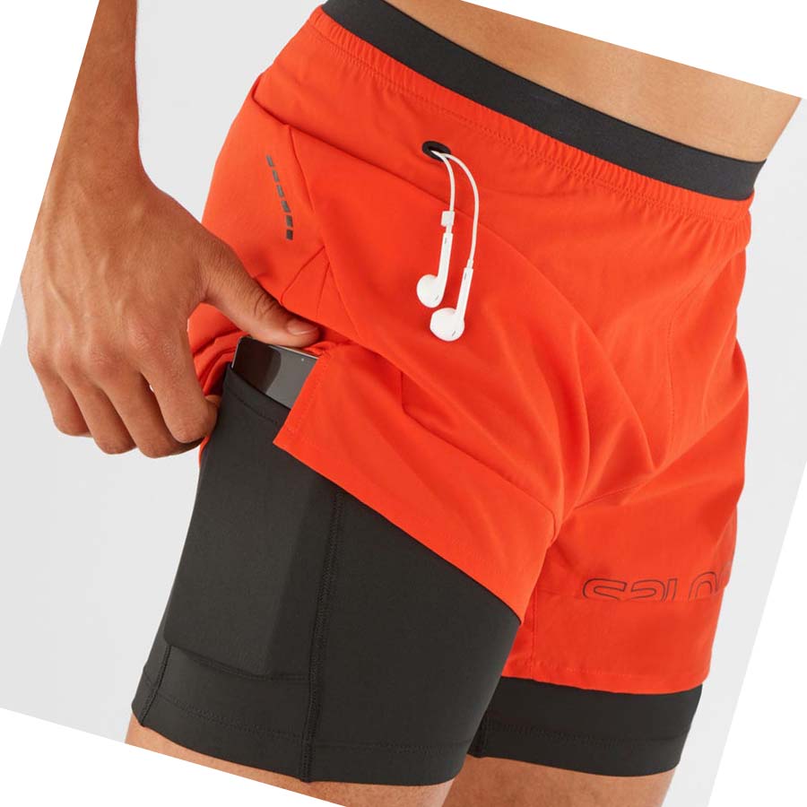 Bermudas Salomon CROSS 2IN1 Hombre Naranjas | MX 3160DFM